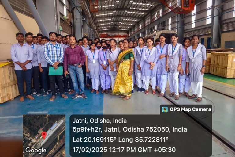 Students exploring the MEMU Shed at Jatani, Khurda